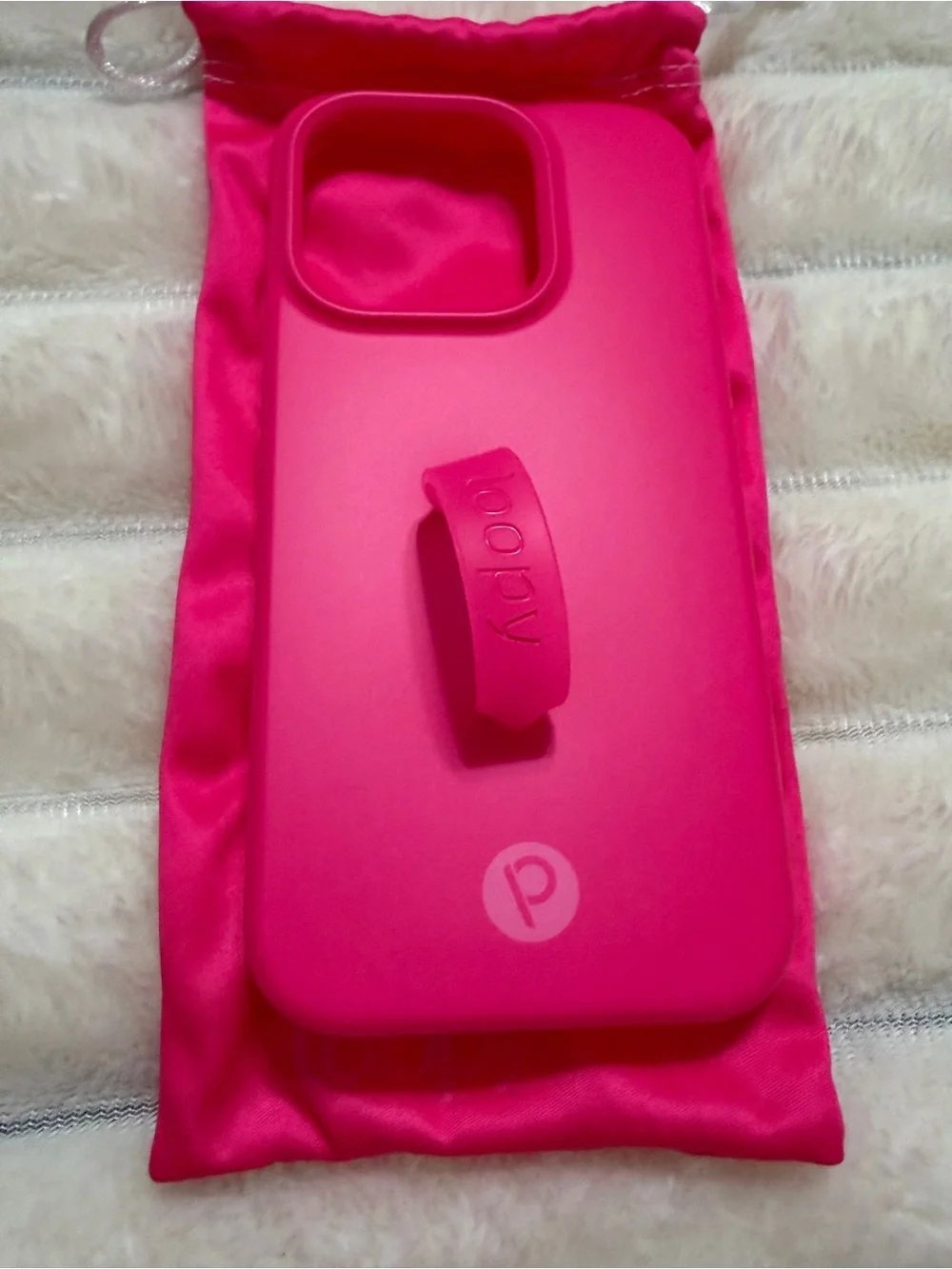 Loopy Case Hot Pink Phone Case with Built-In Hand Strap